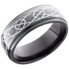 Lashbrook Black Zirconium 8mm Men's Wedding Band