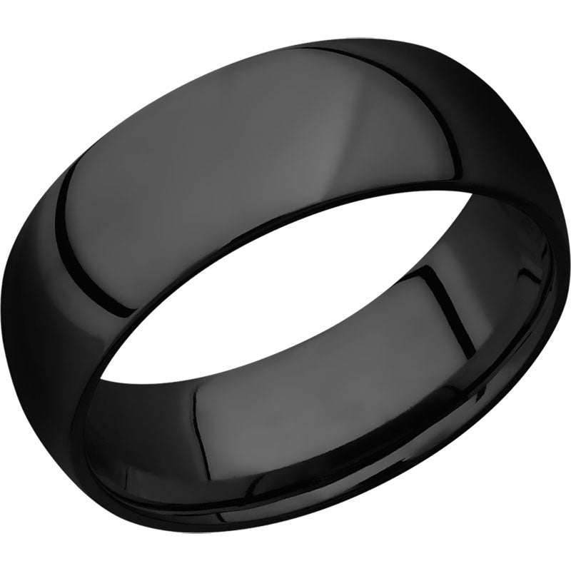 Lashbrook Black Zirconium 8mm Men's Wedding Band