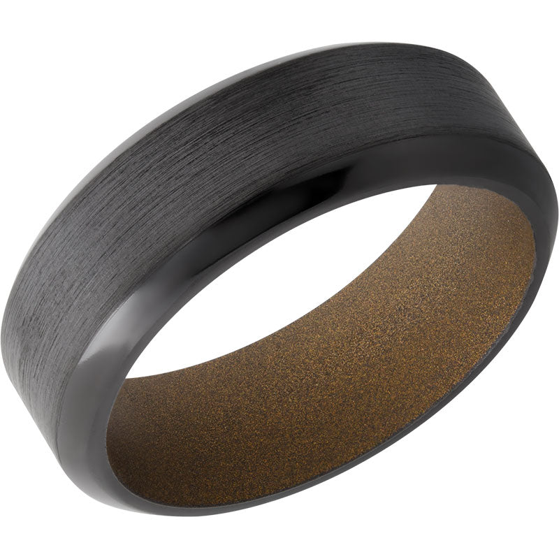 Lashbrook Black Zirconium 8mm Men's Wedding Band