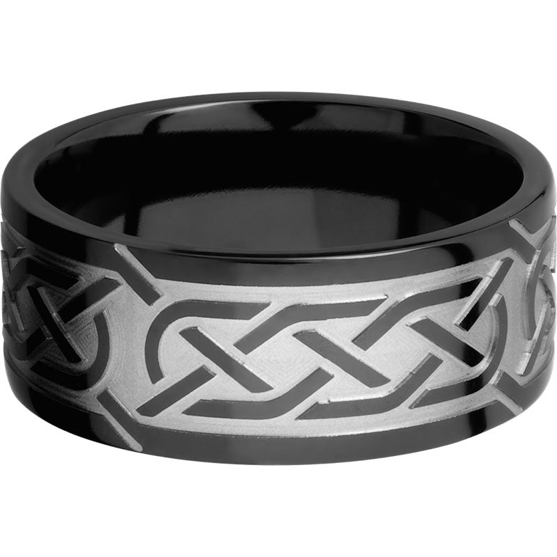 Lashbrook Black Zirconium 9mm Men's Wedding Band